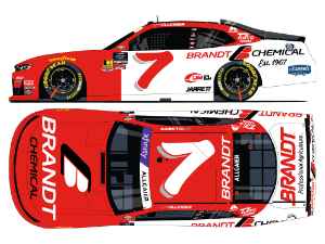 *CANCELLED* Justin Allgaier Autographed 2025 Brandt Throwback 1:24 Nascar Diecast - Xfinity Series Justin Allgaier, Nascar Diecast, 2025 Nascar Diecast, 1:24 Scale Diecast