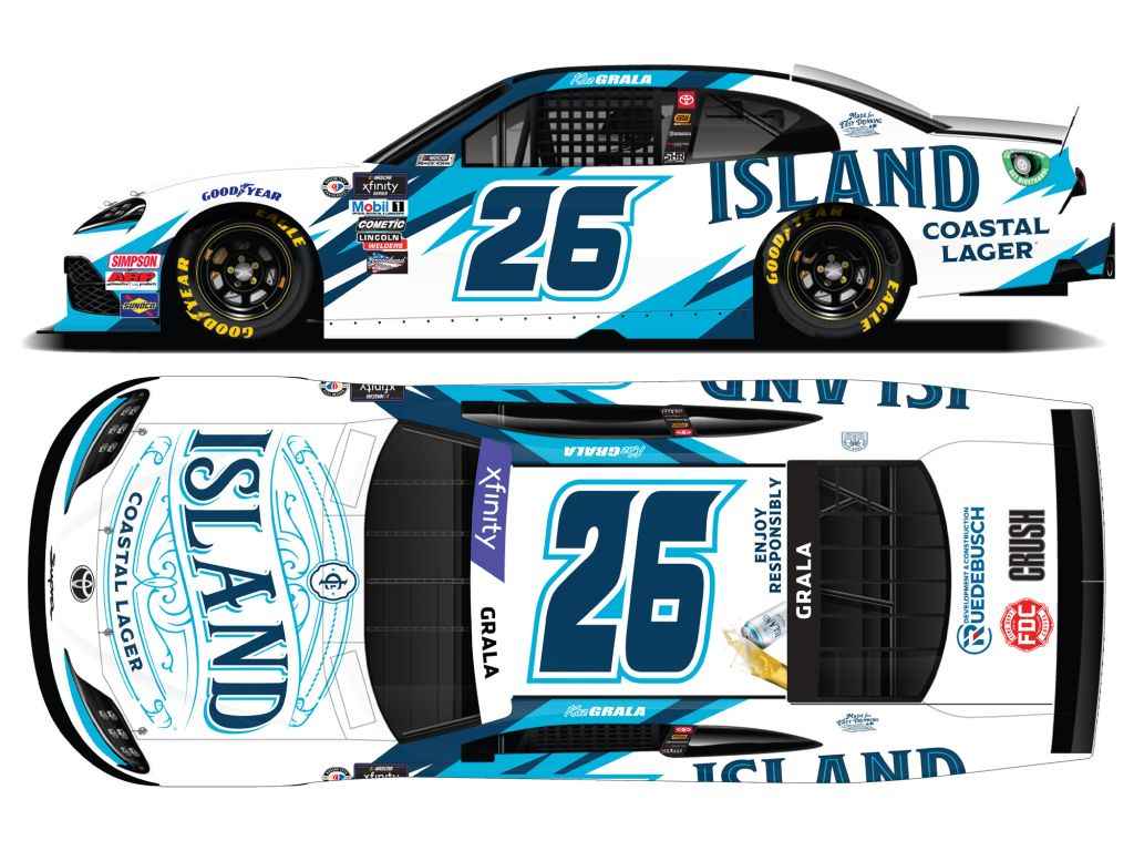 Kaz Grala 2023 Island Coastal Lager 1:64 Nascar Diecast