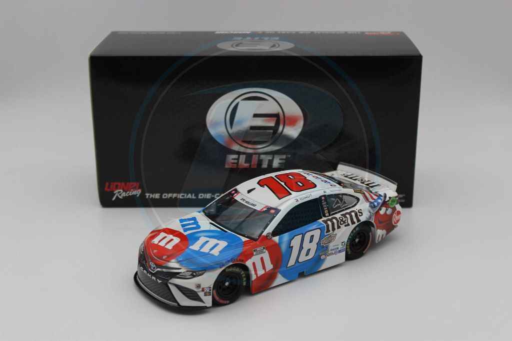 Kyle Busch 2021 M&M's Red, White & Blue 1:24 Elite Nascar Diecast