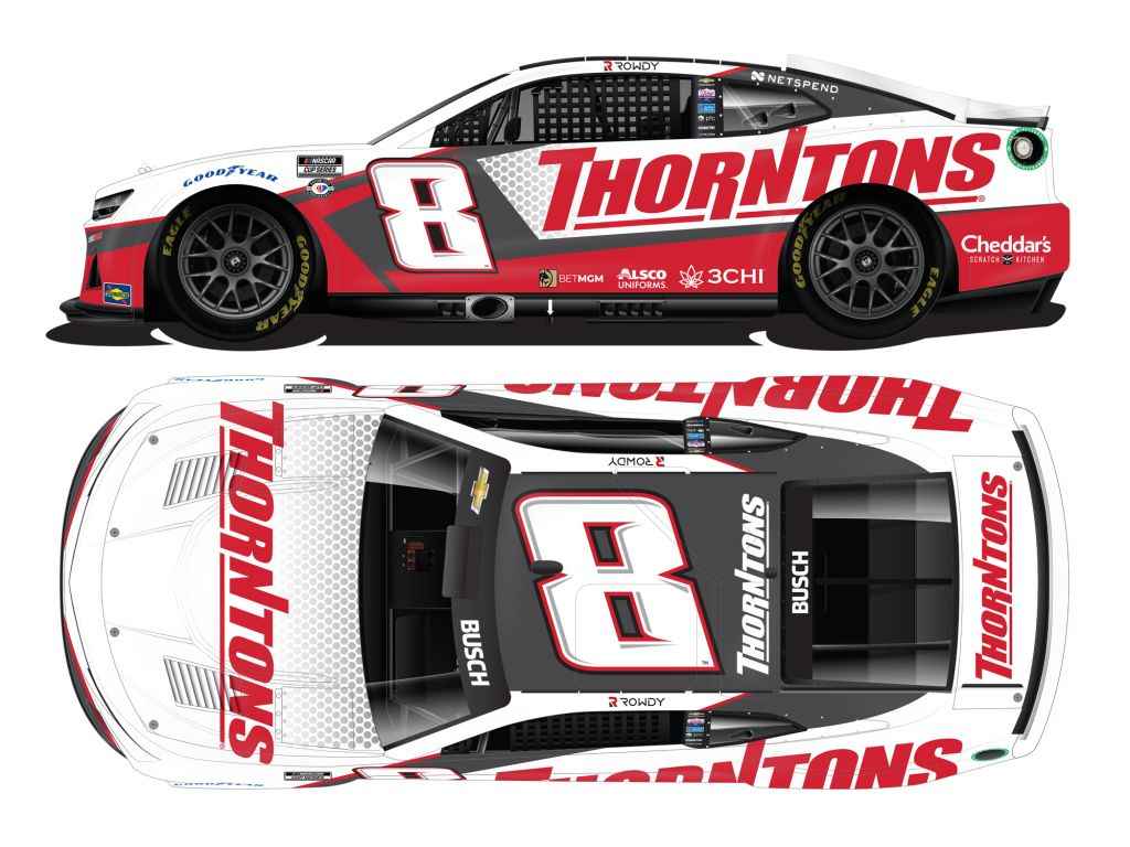 Kyle Busch 2023 Thorntons 1:24 Color Chrome Nascar Diecast