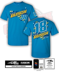 *Preorder* Kyle Busch Sapphire 3-Spot Lifestyle Tee Kyle Busch, apparel, Joe Gibbs Racing