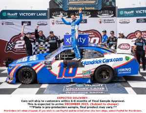 *CANCELLED* Kyle Larson 2023 HendrickCars.com Darlington 5/13 Race Win 1:24 Nascar Diecast - Xfinity Series Kyle Larson, Nascar Diecast, 2023 Nascar Diecast, 1:24 Scale Diecast