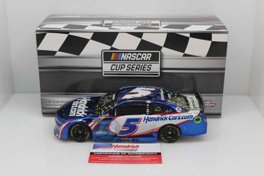 Kyle Larson Autographed 2021 HendrickCars.com Las Vegas Race Win 3/7 1: ...