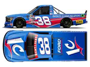 *CANCELLED* Layne Riggs 2024 Infinity Communications Throwback Truck Series 1:24 Color Chrome Nascar Diecast - Truck Series Layne Riggs, Nascar Diecast, 2024 Nascar Diecast, 1:24 Scale Diecast
