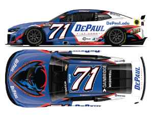 *CANCELLED* Michael McDowell 2025 DePaul University 1:24 Nascar Diecast Michael McDowell, Nascar Diecast, 2025 Nascar Diecast, 1:24 Scale Diecast