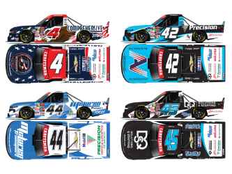 *Preorder* Niece Motorsports 2026 Michigan 4 Truck Set 1:64 Nascar Diecast Niece, Nascar Diecast, 2024 Nascar Diecast, 1:64 Scale Diecast, Cleetus McFarland, Ricky Stenhouse Jr., Ross Chastain, Andres Perez Lara