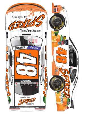 *CANCELLED* Nick Sanchez 2025 Spiked Coolers 1:24 Nascar Diecast - Xfinity Series Nick Sanchez, Nascar Diecast, 2025 Nascar Diecast, 1:24 Scale Diecast, Autographed