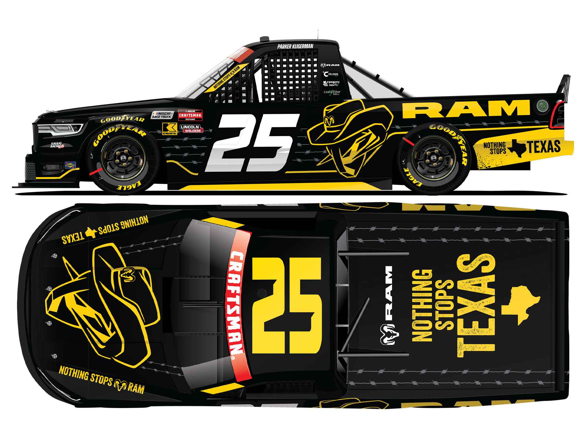 Parker Kligerman 2026 Ram/Nothing Stops Texas Truck Series 1:64