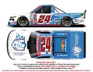 *CANCELLED* Rajah Caruth 2023 Wendell Scott Foundation 1:64 Nascar Diecast Rajah Caruth, Nascar Diecast, 2023 Nascar Diecast, 1:64 Scale Diecast
