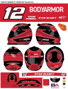 *Preorder* Ryan Blaney 2021 BodyArmor Full Size Replica Helmet Ryan Blaney, Helmet, NASCAR, BrandArt, Full Size Helmet, Replica Helmet