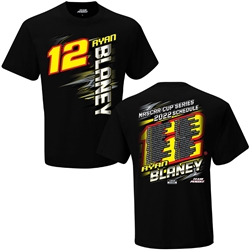 Ryan Blaney 2022 Team Penske Racing 2-Spot Schedule Tee Ryan Blaney, shirt, nascar, schedule