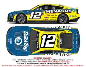 *CANCELLED* Ryan Blaney 2023 Menards Dutch Boy Darlington Throwback 1:64 Nascar Diecast Ryan Blaney, Nascar Diecast, 2023 Nascar Diecast, 1:64 Scale Diecast,