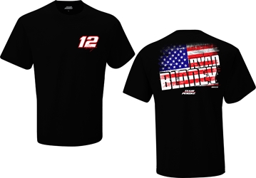 *Preorder* Ryan Blaney 2024 American Flag Adult 2-Spot Tee Ryan Blaney, Tee, NASCAR, 2024