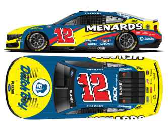 *CANCELLED* Ryan Blaney Autographed 2025 Menards Dutch Boy Throwback 1:24 Nascar Diecast Ryan Blaney, Nascar Diecast, 2025 Nascar Diecast, 1:24 Scale Diecast, Autographed