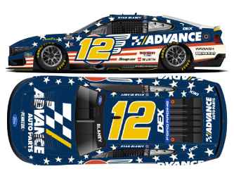 *Preorder* Ryan Blaney Autographed 2026 Advance Auto Parts Patriotic 1:24 Nascar Diecast Ryan Blaney, Nascar Diecast, 2026 Nascar Diecast, 1:24 Scale Diecast, Autographed