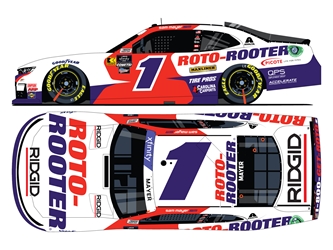 *Preorder* Sam Mayer Autographed 2024 Roto-Rooter 1:24 Nascar Diecast - Xfinity Series Sam Mayer, Nascar Diecast, 2024 Nascar Diecast, 1:24 Scale Diecast, Autographed