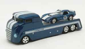 *Preorder* Shelby Daytona 1:64 Hauler and #65 Daytona Coupe Blue with White stripes  1:64, ACME Diecast,