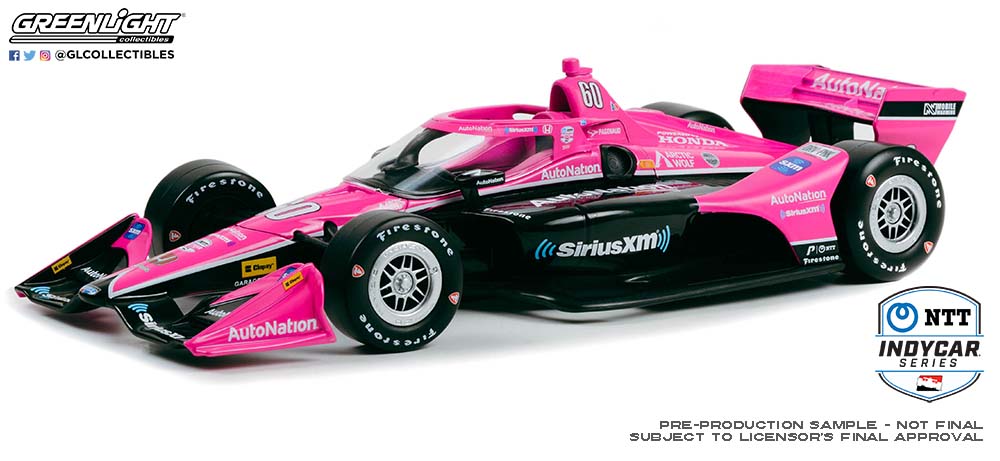 Simon Pagenaud #60 2023 Sirius XM / AutoNation / Meyer Shank Racing - NTT IndyCar Series 1:18 Scale IndyCar Diecast Simon Pagenaud, 2023,1:18, diecast, greenlight, indy