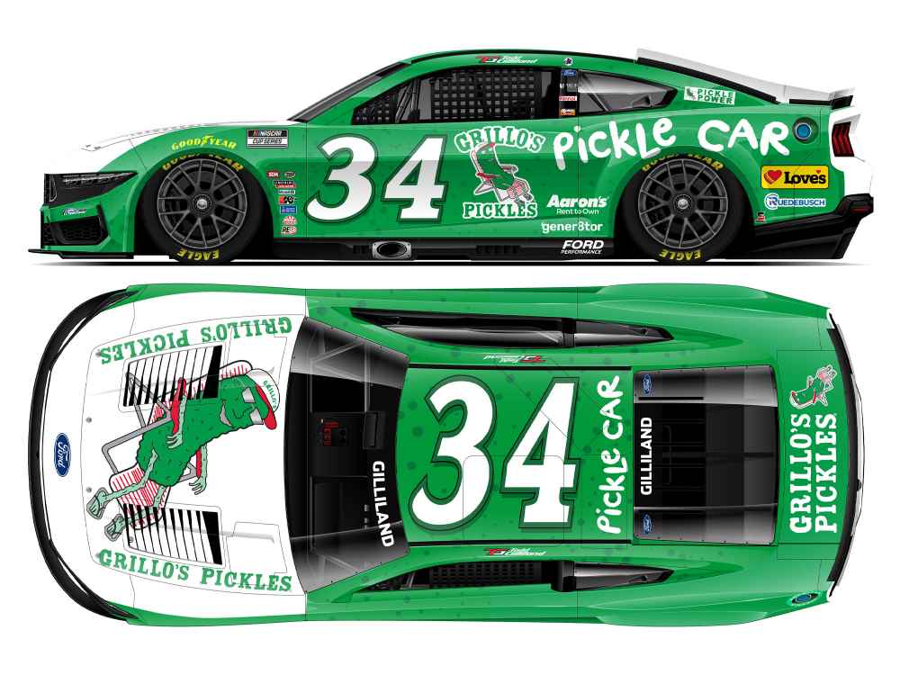 Doc Pickle Racing Todd Gilliland Autographed 2025 Grillo's Pickles 1:24 Nascar Diecast
