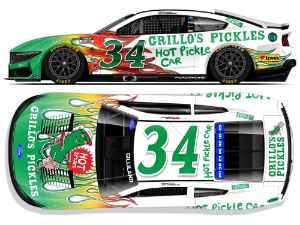 *Preorder* Todd Gilliland 2026 Grillo's Pickles Hot Spears 1:24 Flash Coat Silver  Nascar Diecast - FOIL NUMBER DIECAST Todd Gilliland, Nascar Diecast, 2026 Nascar Diecast, 1:24 Scale Diecast