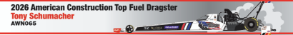 *Preorder* Tony Schumacher 2026 American Construction 1:24 Top Fuel Dragster NHRA Diecast Tony Schumacher, NHRA Diecast, Top Fuel Dragster, 2026