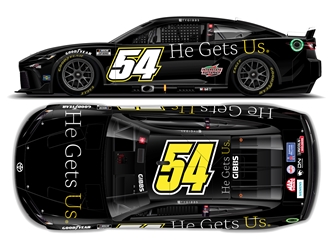 *Preorder* Ty Gibbs 2024 HE GETS US 1:24 Color Chrome Nascar Diecast Ty Gibbs,  Nascar Diecast, 2024 Nascar Diecast, 1:24 Scale Diecast