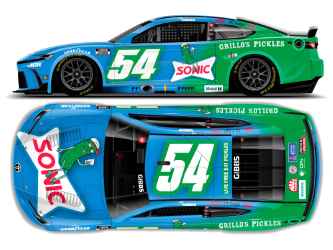 *CANCELLED* Ty Gibbs 2025 Sonic/Grillos Pickles 1:24 Color Chrome Nascar Diecast (DRIVER NAME), Nascar Diecast, 2025 Nascar Diecast, 1:24 Scale Diecast