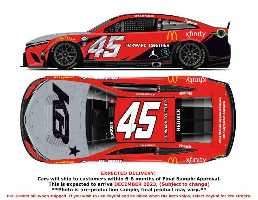 Tyler Reddick 2023 Forward Together 1:24 Nascar Diecast