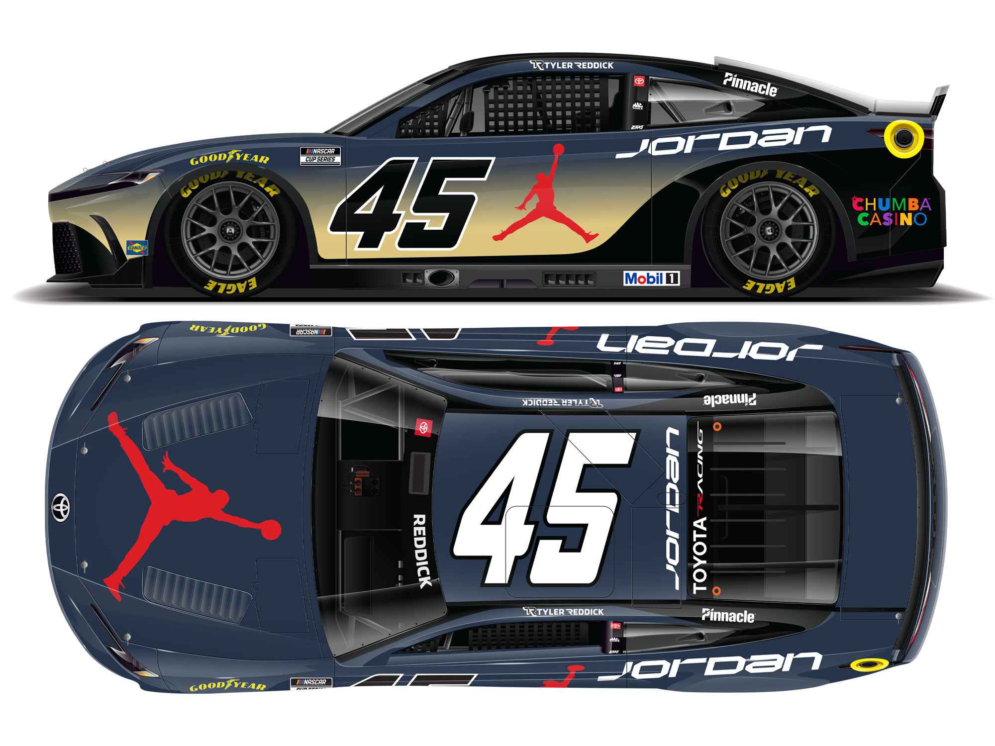 Tyler Reddick 2026 Jordan Brand Phoenix 1:64 Nascar Diecast