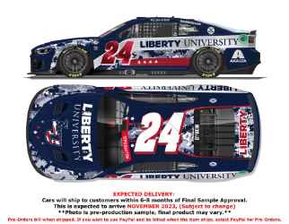*CANCELLED* William Byron 2023 Liberty University Patriotic 1:24 Color Chrome Nascar Diecast William Byron, Nascar Diecast, 2023 Nascar Diecast, 1:24 Scale Diecast