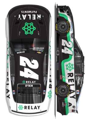 *CANCELLED* William Byron 2025 Relay Payments 1:64 Nascar Diecast William Byron, Nascar Diecast, 2025 Nascar Diecast, 1:64 Scale Diecast,