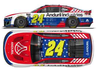 *Preorder* William Byron 2026 Anduril Patriotic 1:24 Color Chrome Nascar Diecast William Byron, Nascar Diecast, 2026 Nascar Diecast, 1:24 Scale Diecast