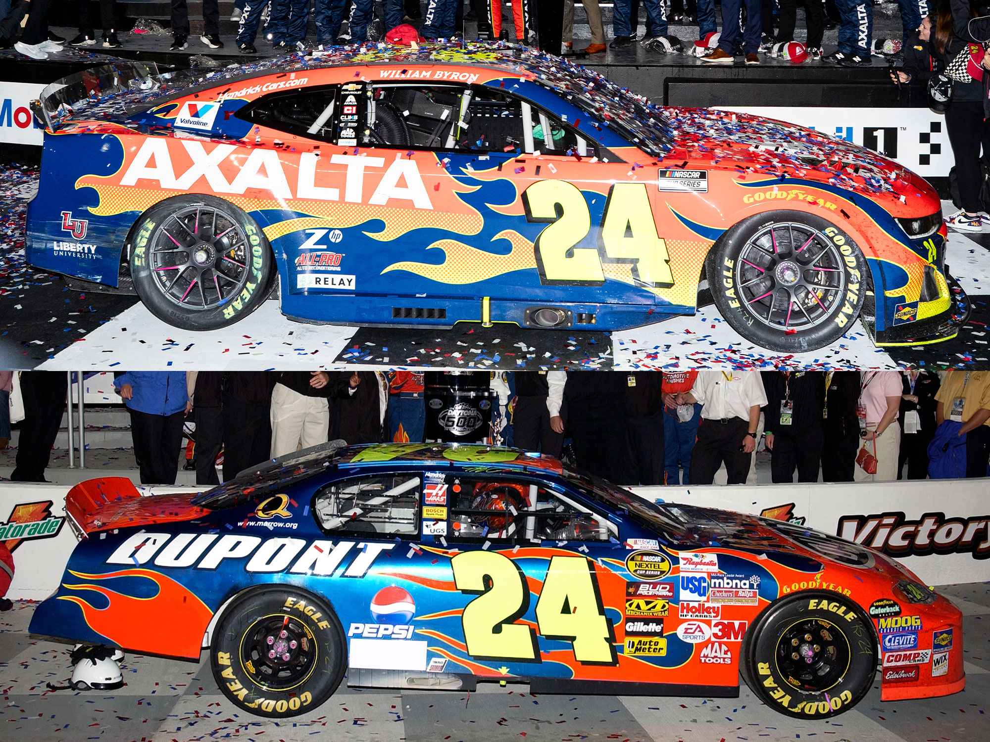 Jeff Gordon NASCAR ミニカー 2台セット Kyle Larson 2025 Hendrick 1100 1:24 Nascar / 1:18 IndyCar 2 car set