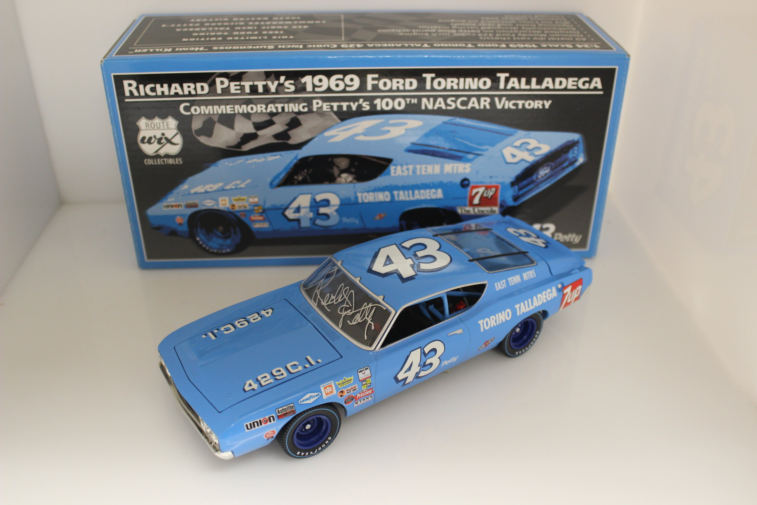 Richard Petty's Autographed 100th Nascar Victory 1969 Ford Torino