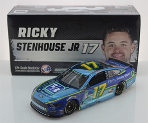 Ricky Stenhouse Jr 2019 Fifth Third Bank 1:24 Color Chrome Nascar Diecast Ricky Stenhouse Jr Nascar Diecast,2019 Nascar Diecast,1:24 Scale Diecast, pre order diecast