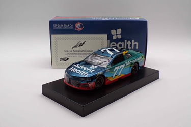 Ross Chastain Autographed 2020 #77 AdventHealth 1:24 Color Chrome Nascar Diecast Ross Chastain Autographed 2020 #77 AdventHealth 1:24 Color Chrome Nascar Diecast