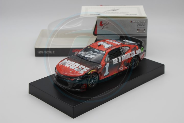 Ross Chastain Autographed 2022 Moose Fraternity Talladega 4/24 Race Win 1:24 Nascar Diecast Ross Chastain, Race Win, Nascar Diecast, 2022 Nascar Diecast, 1:24 Scale Diecast