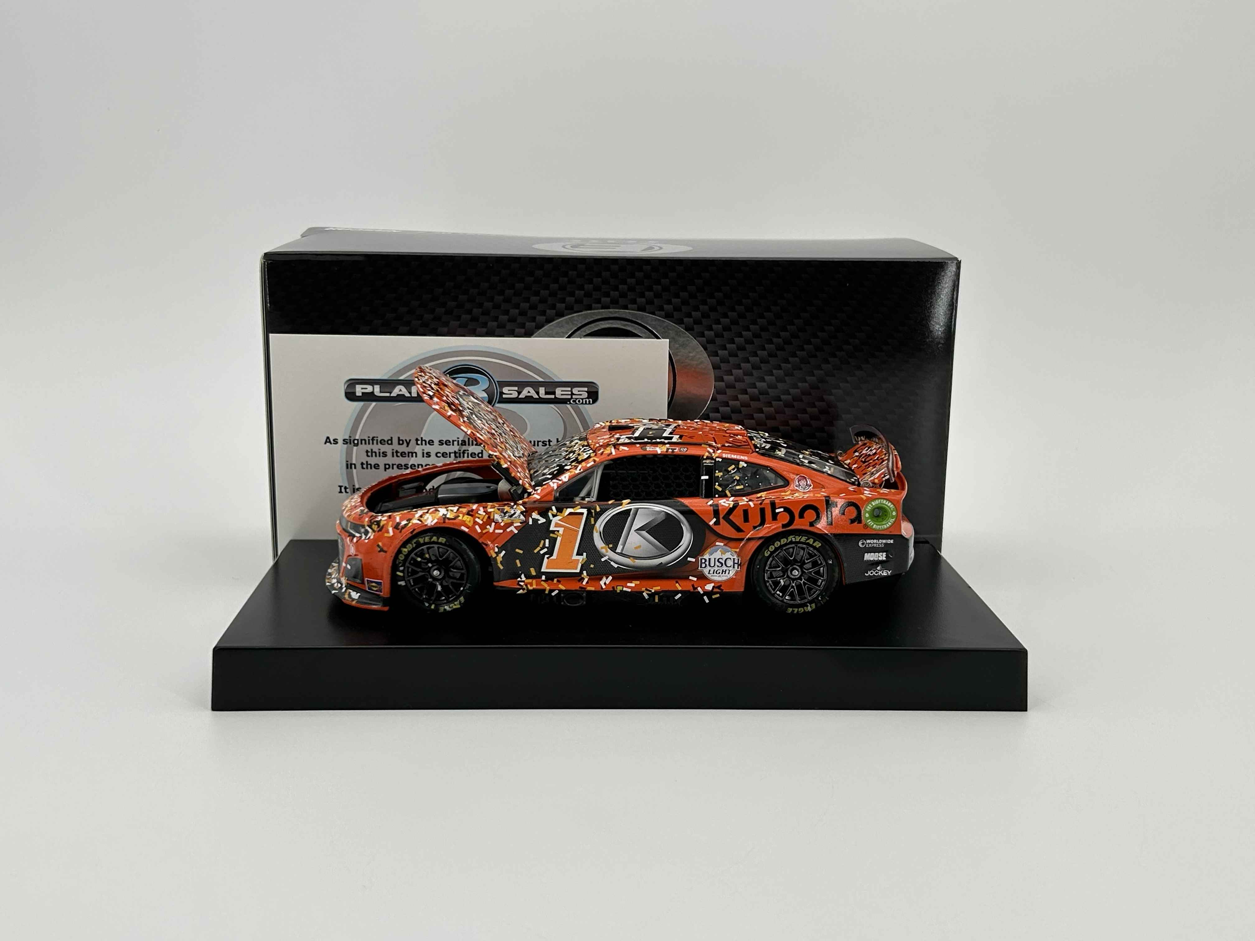 2024 ROSS CHASTAIN #1 Kubota Kansas Win 1:64 FOIL NUMBERS In Stock