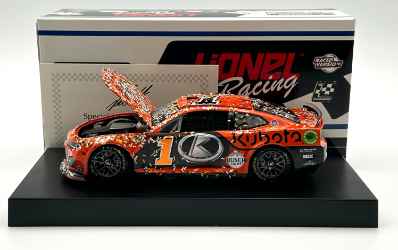 Ross Chastain Autographed 2024 Kubota Kansas 9/29 Race Win 1:24 Nascar Diecast - FOIL NUMBER CAR Ross Chastain, Nascar Diecast, 2024 Nascar Diecast, 1:24 Scale Diecast, Autographed