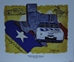 Rusty Wallace  1997 " The Eyes Of Texas " Original Numbered Sam Bass Print 26.5" X 22.5" - SB-EYESOFTEXAS-P-B09