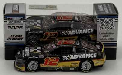 Ryan Blaney 2025 Advance Auto Parts Daytona 8/23/25 Race Win 1:64 Nascar Diecast - FOIL NUMBER CAR Ryan Blaney, Nascar Diecast, 2025 Nascar Diecast, 1:64 Scale Diecast,