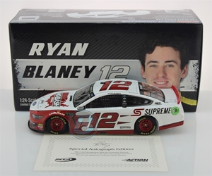 Ryan Blaney Autographed 2019 Wabash National 1:24 Nascar Diecast Ryan Blaney Nascar Diecast,2019 Nascar Diecast,1:24 Scale Diecast,pre order diecast