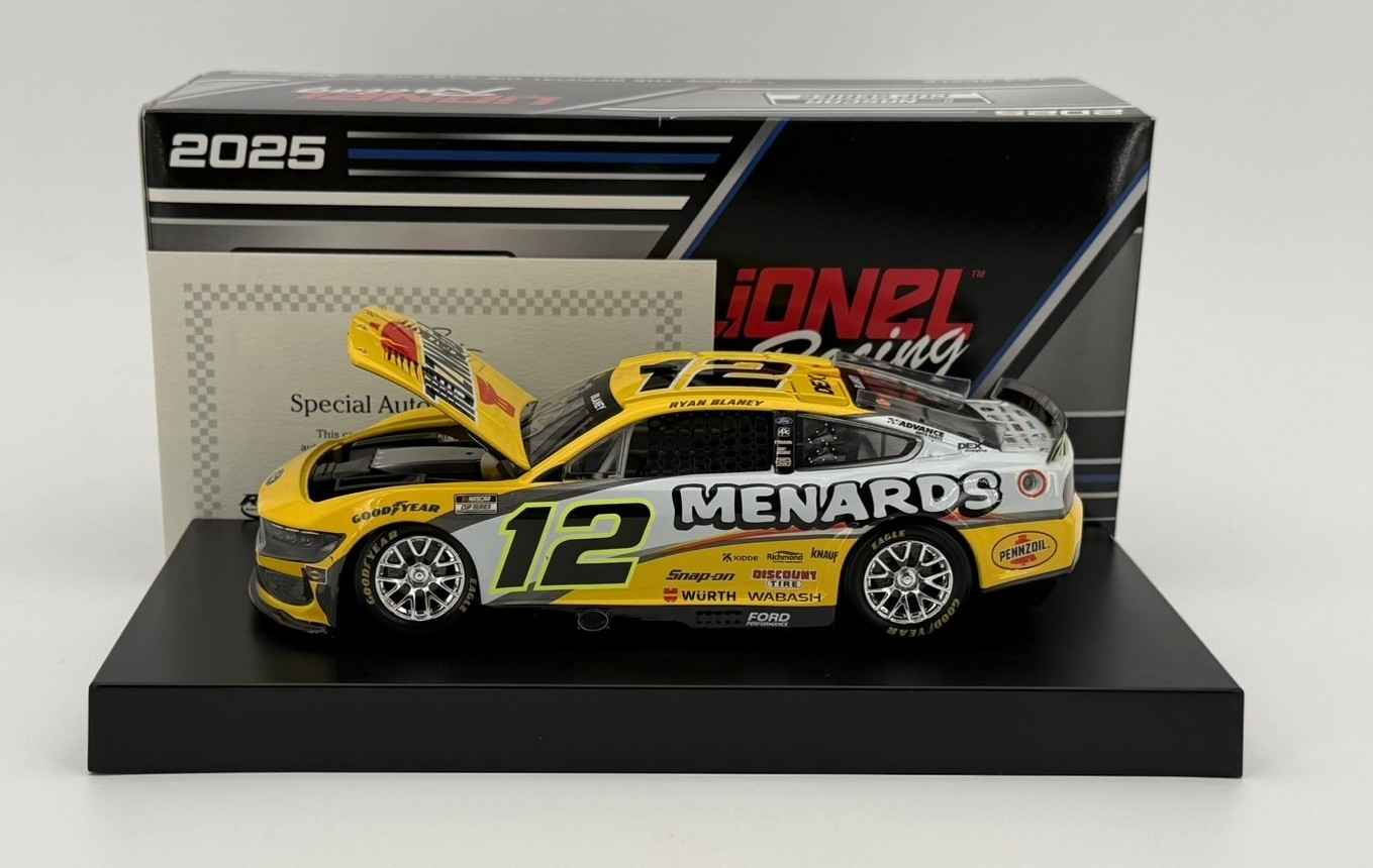 Ryan Blaney Autographed 2025 Pennzoil 1:24 Nascar Diecast