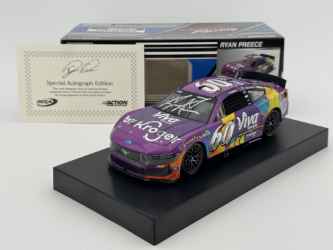 Ryan Preece Autographed 2026 Kroger / Viva Tribute 1:24 Nascar Diecast - FOIL NUMBER DIECAST Ryan Preece, Nascar Diecast, 2026 Nascar Diecast, 1:24 Scale Diecast, Autographed
