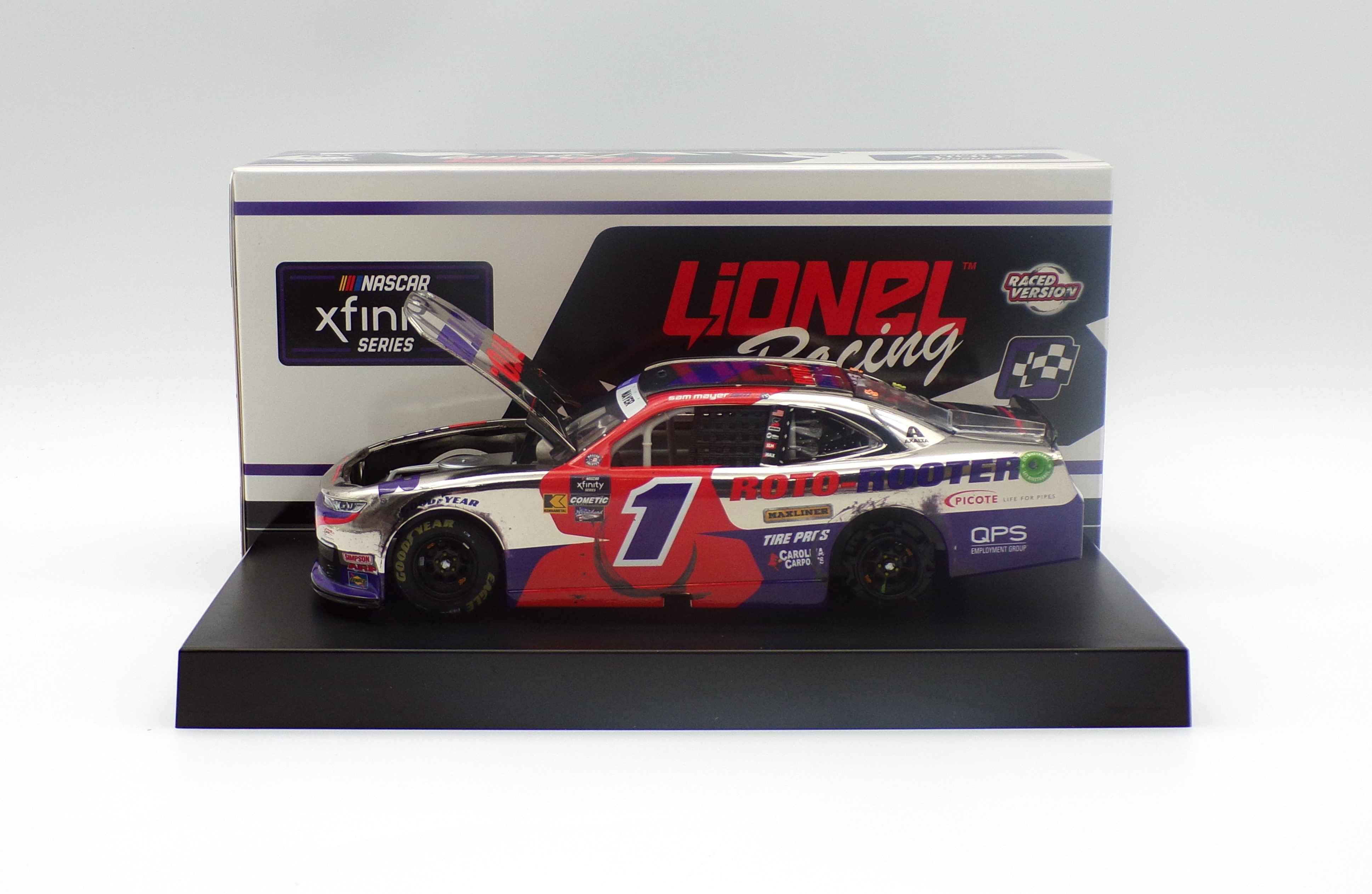 Auto Pressofusa 1:24 Sam Mayer 2024 - Iowa Win Roto-Rooter - Action Lionel - Autografata - Foto 4
