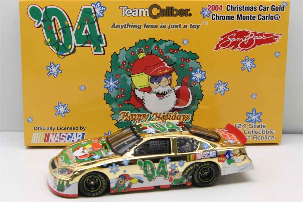 Santa Claus 2004 Sam Bass Holiday Gold Chrome 1:24 Team Caliber