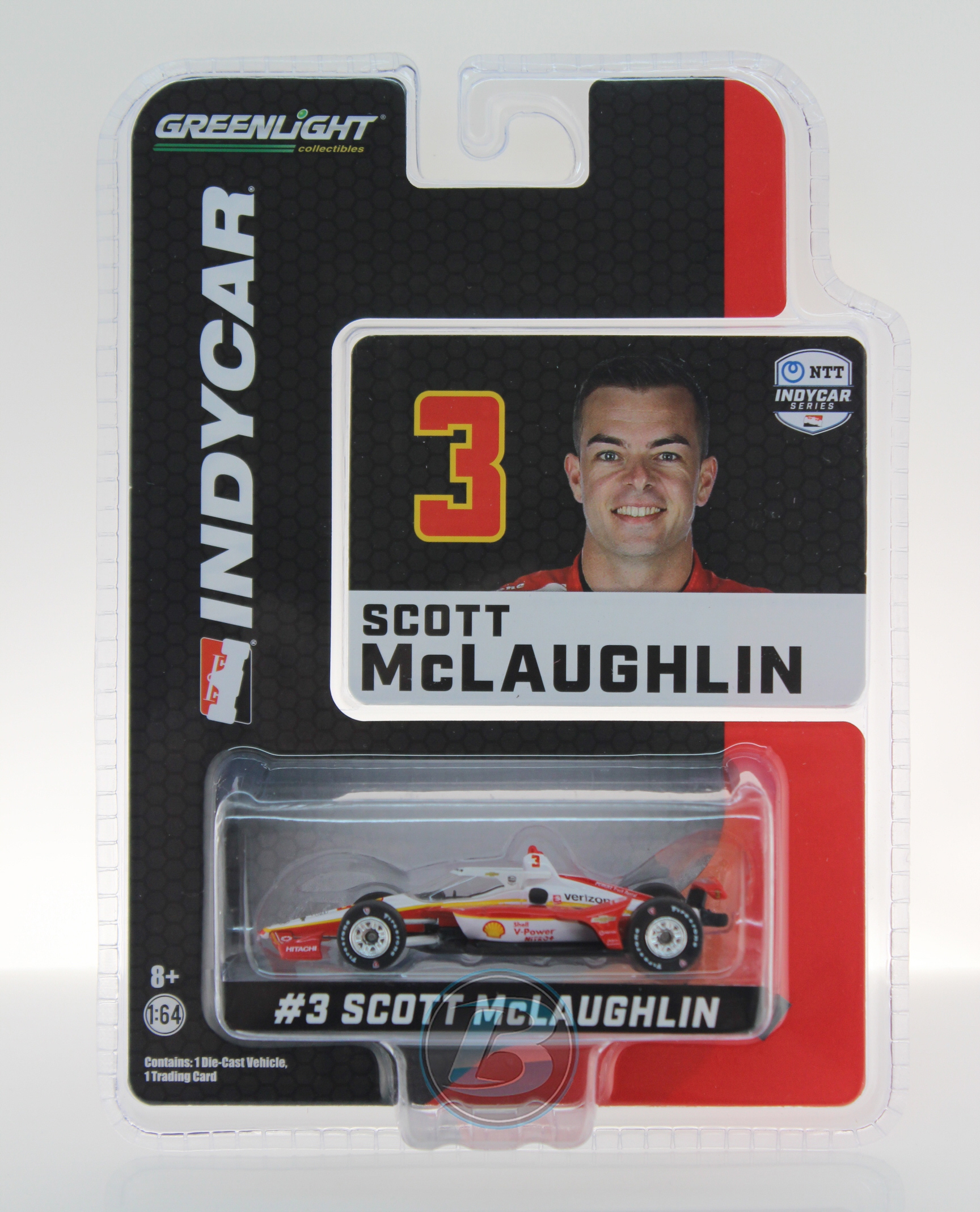 #3 Scott McLaughlin/Team Penske Greenlight 1:64 2020 NTT IndyCar Series Shell V-Power Nitro+