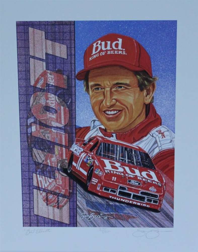 Sam Bass Model Set of 10 Sam Bass Prints Of Drivers 19.5