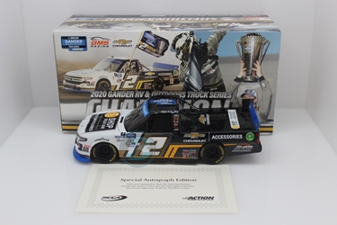 Sheldon Creed Autographed 2020 Chevy Accessories GOTS Champion 1:24 Nascar Diecast Sheldon Creed diecast, 2020 nascar diecast, pre order diecast