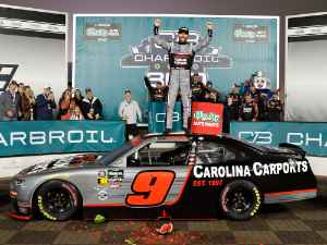 *Preorder* Ross Chastain 2026 Carolina Carports Charlotte 5/23/26 Race Win 1:24 Color Chrome Nascar Diecast - O'Reilly Auto Parts Series Ross Chastain, Nascar Diecast, 2026 Nascar Diecast, 1:24 Scale Diecast
